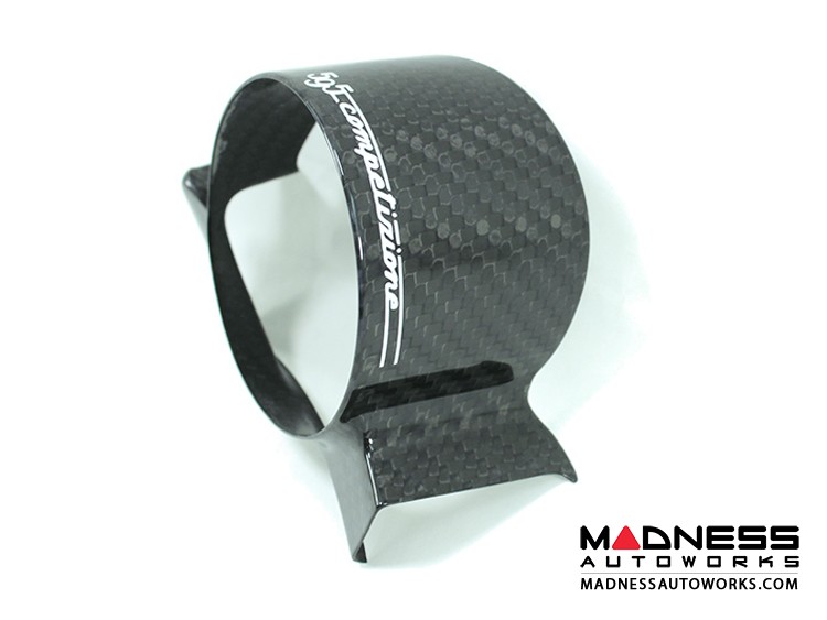 FIAT 500 ABARTH Boost Gauge Cover w/ 595 Logo Carbon Fiber